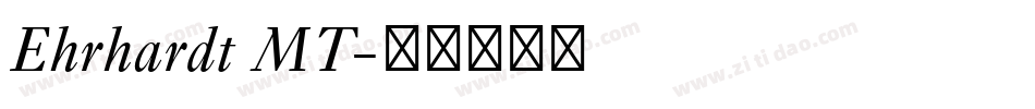 Ehrhardt MT字体转换